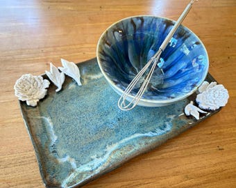 handmade ceramic platter and bowl