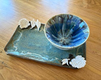 handmade ceramic platter and bowl