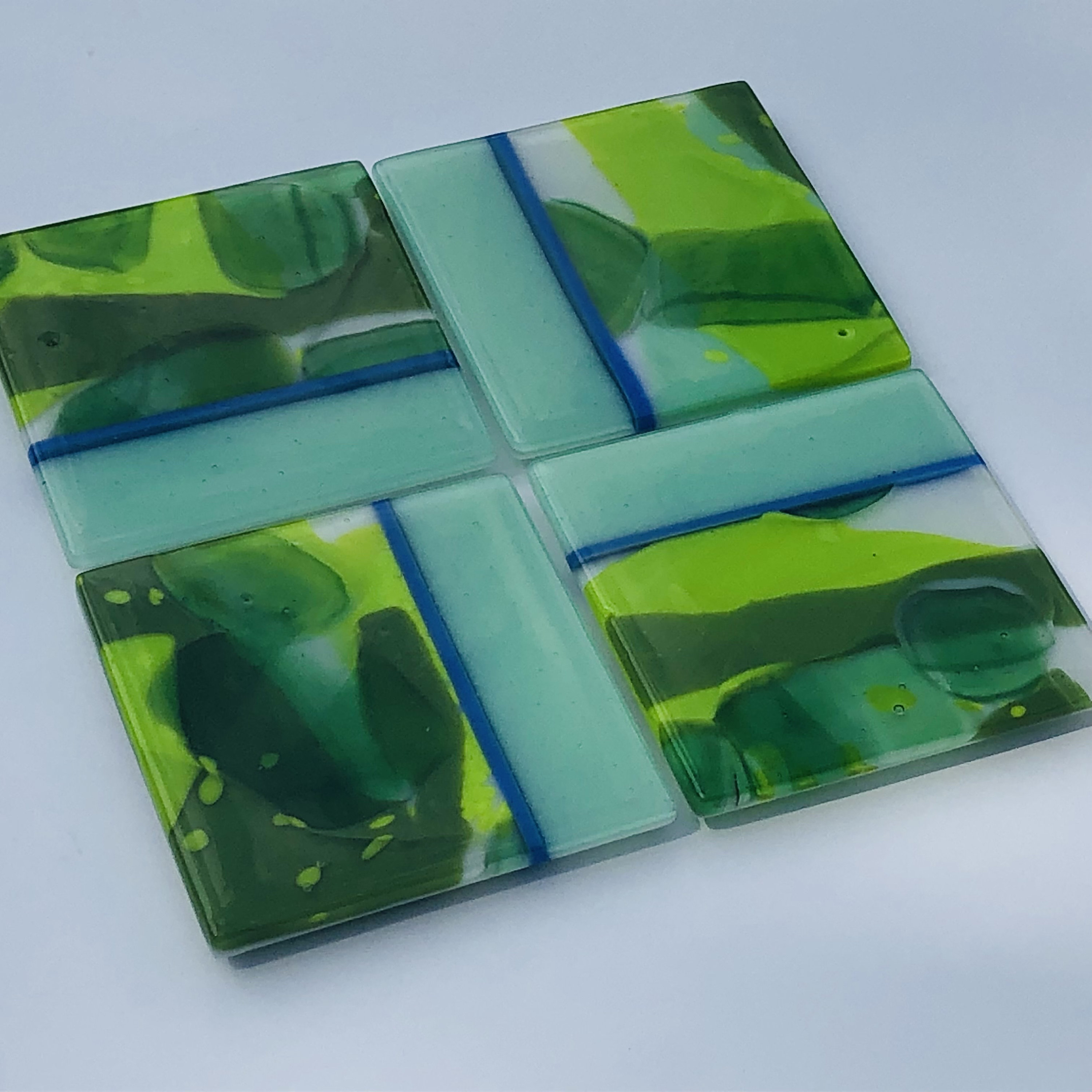 Fused Glass Coasters Etsy