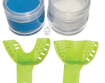 Dental putty and upper and lower trays for impressions/Putty for night guards/splints/ retainers/putty for bleaching trays/ Dental