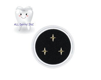 Stars Dental Teeth Crystal Ornament Tooth Gems/ Fashion Teeth Gems Beauty Diamond/ Dental Crystal Teeth Jewelry Gem Decoration Bur/3pc Gems