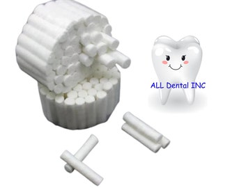 Cotton Rolls, 50 piece, Dental Gauze Rolls, Nose Plugs, Teeth Whitening, Tooth Gems, Dental Supplies Non Sterile