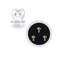 Cross Dental Teeth  Ornament Tooth Gems/ Fashion Teeth Gems Beauty Diamond/ Dental Crystal Teeth Jewelry Gem Decoration Bur/Cross 3pc Gems