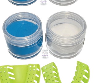 Dental putty and upper and lower trays for impressions/Putty for night guards/splints/ retainers/putty for bleaching trays/ Dental