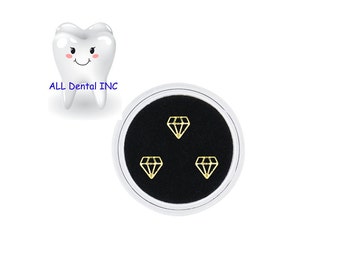 Diamand Dental Teeth  Ornament Tooth Gems/ Fashion Teeth Gems Beauty Diamond/ Dental Crystal Teeth Jewelry Gem Decoration Bur/3pc Gems