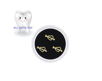 Hart  Dental Teeth  Ornament Tooth Gems/ Fashion Teeth Gems Beauty Diamond/ Dental Crystal Teeth Jewelry Gem Decoration Bur/3pc Gems
