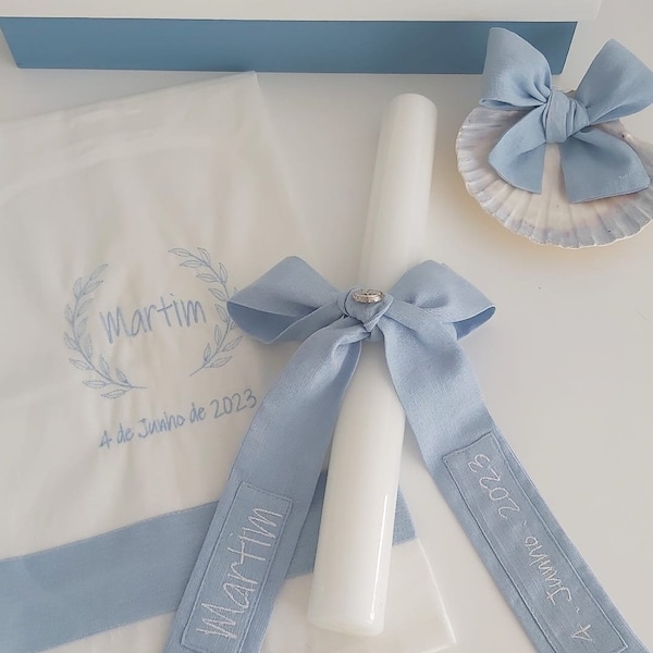 Baptism Shawl and Candle Etsy