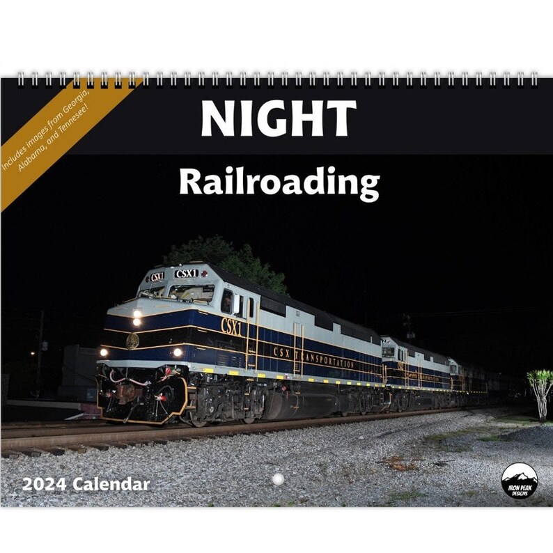 Night Railroading 2024 Calendar - Etsy