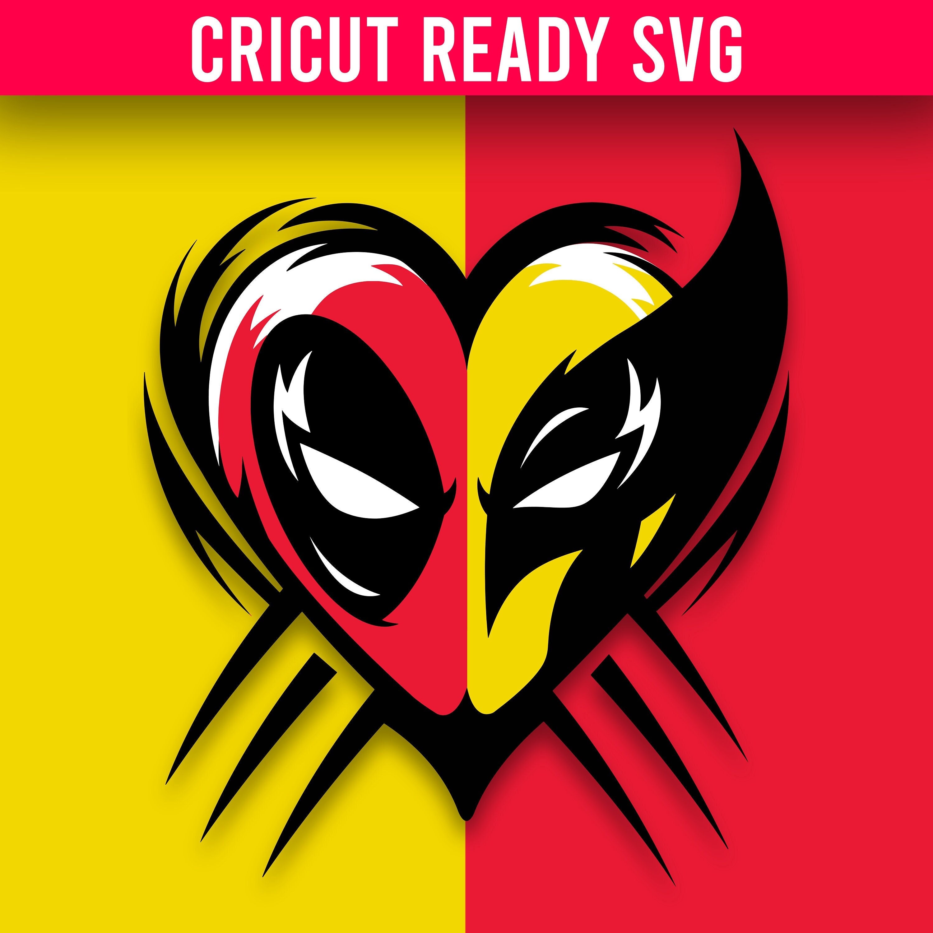 Deadpool & Wolverine (heart Design) SVG / Cricut Ready