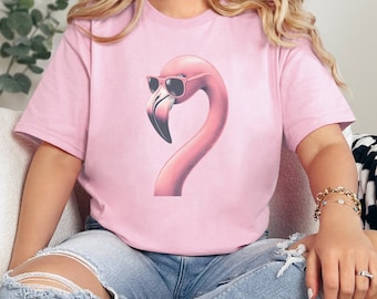 Flamingo Shirt, Summer Shirt, Cool Flamingo Shirt, Animal Lover Shirt, Gift For Mom, Gift For Her, Women Flamingo Tee