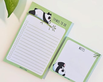 Panda Notepad - Office Supplies - Daily Task List  - Planner - Cute Stationery - Memo Pad