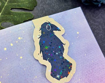 Raven Magnetic Bookmark: Gothic Dark Academia Book Accessory