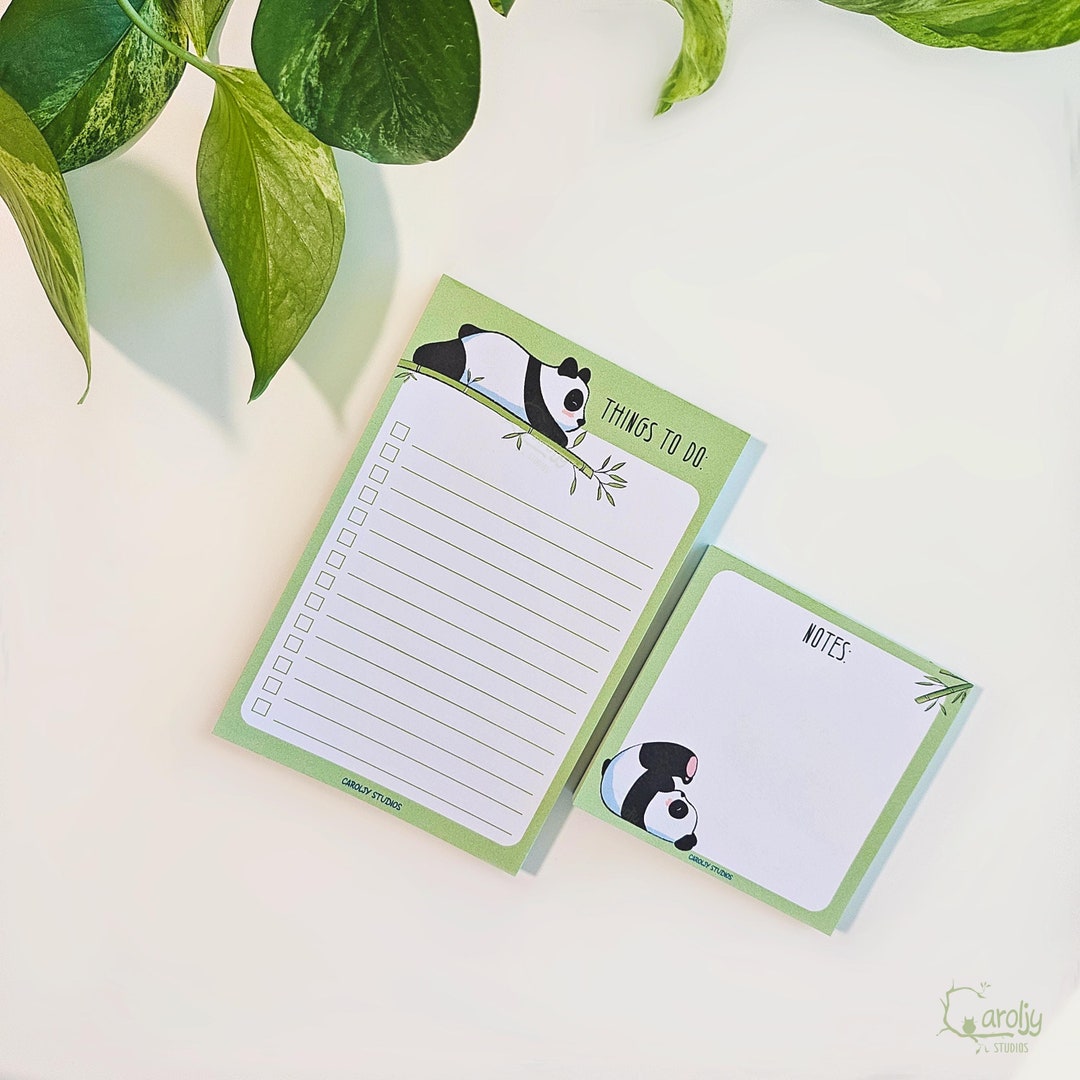 Panda Notepad - Panda Office Supplies - Daily Task List - Productivity ...