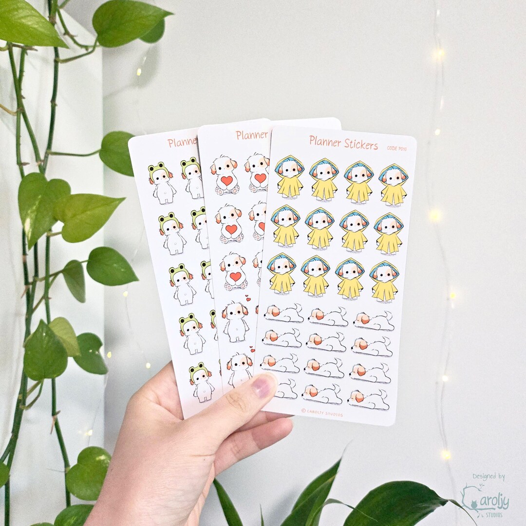 Dog Planner Stickers - Cute Stickers for Journaling and Scrapbooking ...