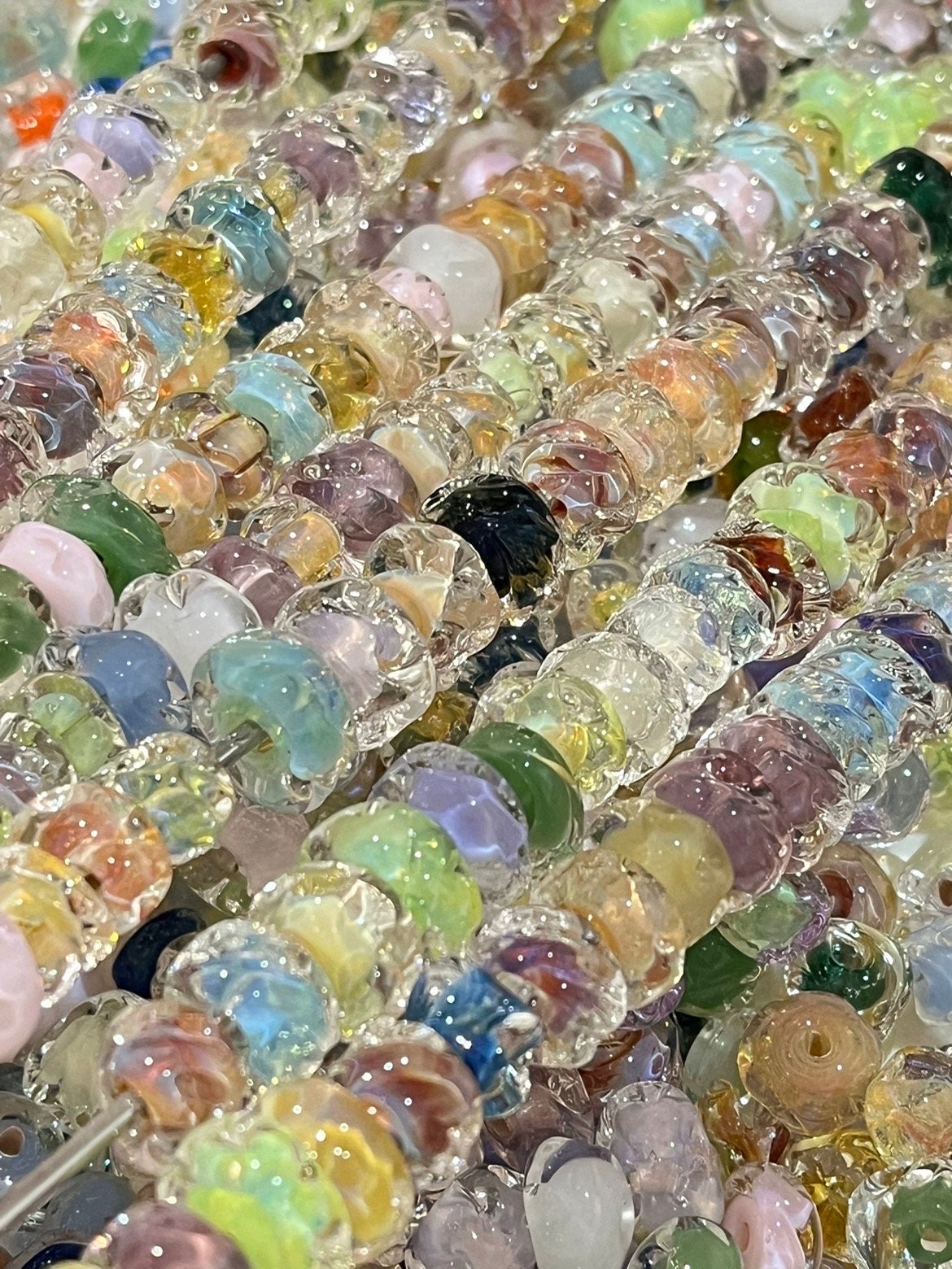 Anello A Fascia Murrina Oro Rotto In Vetro Di Murano Fatto A Mano - Foto 7