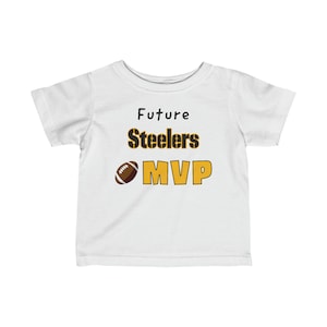 Baby Steelers Shirt, Future Steelers MVP, Infant Steelers Shirt, Baby Football Shirt, Toddler Steelers Shirt