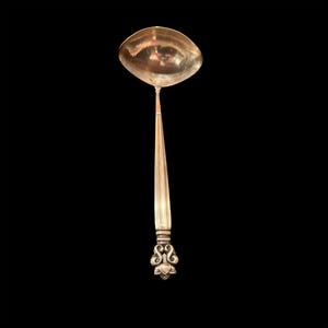 Antique Sterling Silver Ladle Denmark Georg Jensen Acorn Pattern