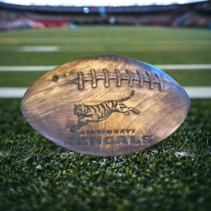 Cincinnati Bengals handgjord fotbollsplakett bild 5