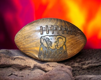 Placa de fútbol hecha a mano de Alabama Crimson Tide