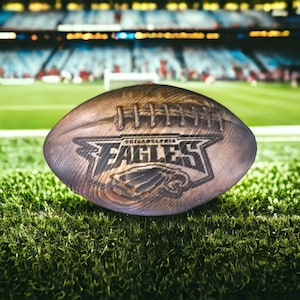 Placa de fútbol hecha a mano de los Philadelphia Eagles