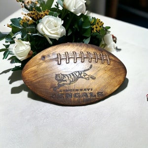 Cincinnati Bengals handgjord fotbollsplakett bild 2