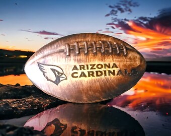 Arizona Cardinals Hand Crafted Football Plaque