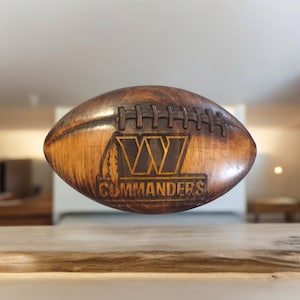Washington Commanders Hand Crafted Football Plaque