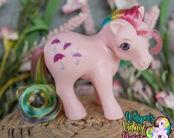 1983 My Little Pony Sonnenschirm Regenbogen Ponies Einhorn Vintage