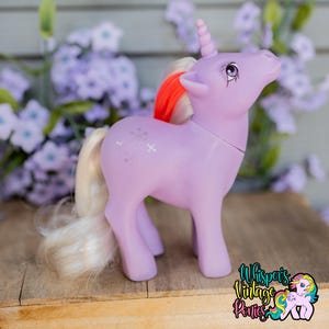 1984 Hasbro My Little Pony G1 Powder Unicorn Collectible Toy