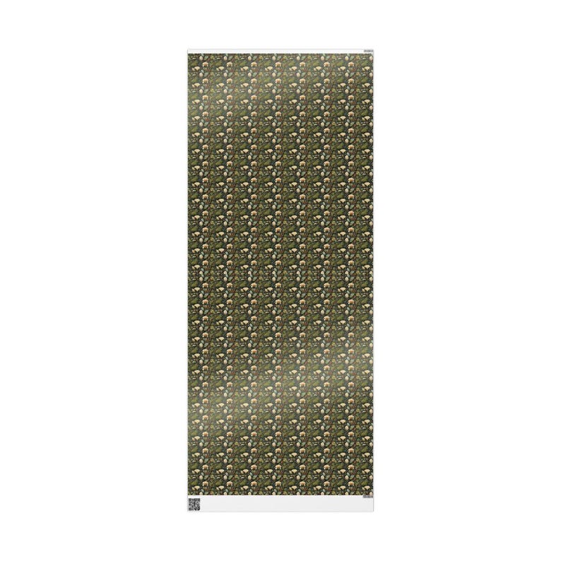 Botanical Wrapping Paper: Elegant Floral Gift Wrap, Green Earth Tones image 8