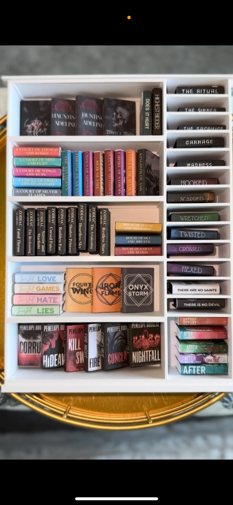 Mini Bookcase With Mini Books - Etsy