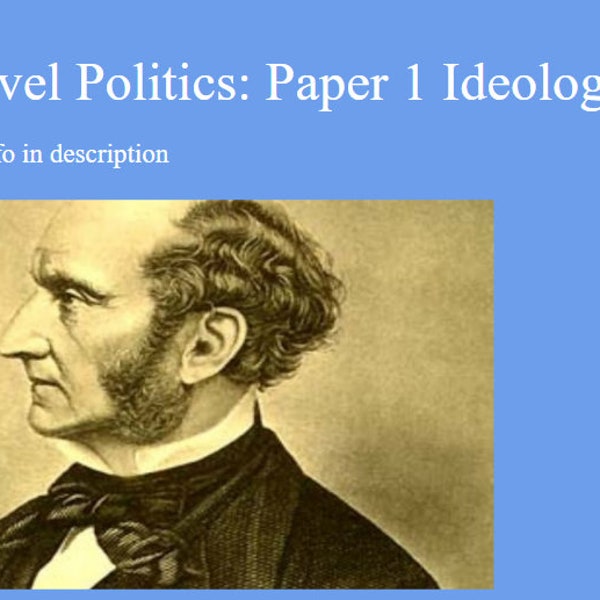 A Level Politics Paper 1 Ideologies revision tables