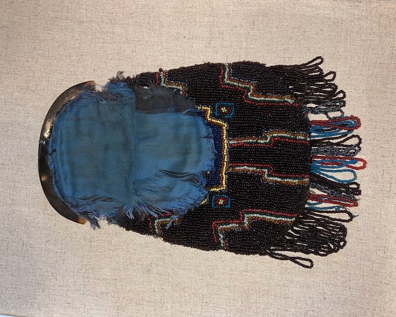 Antique beaded bag, art deco, flapper style - image 3