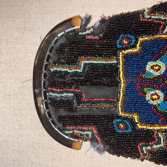 Antique beaded bag, art deco, flapper style - image 4