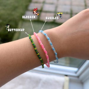 Bracelets Powerpuff girls Blossom Bubbles Buttercup (bracelets élastiques)