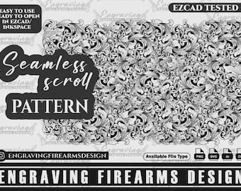 Engraving Firearms Design Seamless Scroll Pattern Full Build