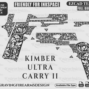 Engraving Firearms Design Kimber Ultra Carry ii Scroll Design Svg