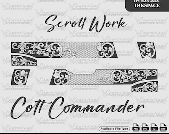 Engraving Firearms Design Colt commander Scroll Design