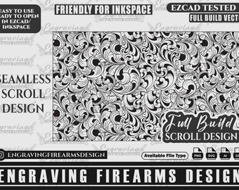 Engraving Firearms Design Seamless Scroll Pattern