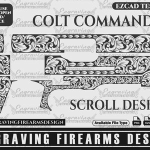 Engraving Firearms Design Colt commander Scroll design Final