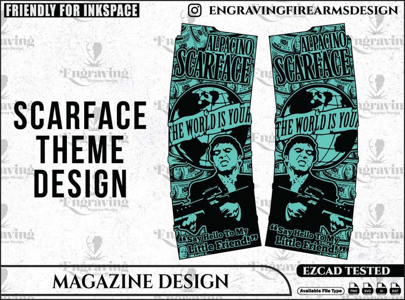PMAG SCARFACE Design Svg,lasercut,laserengraving,fiberlaser ...