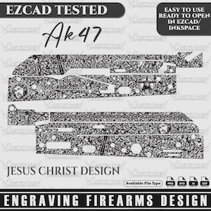 Engraving Firearms Design AK47 Jesus Design