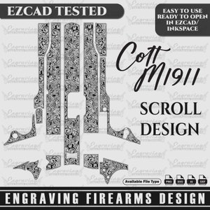 Engraving Firearms Design ColtM1911 Scroll Design