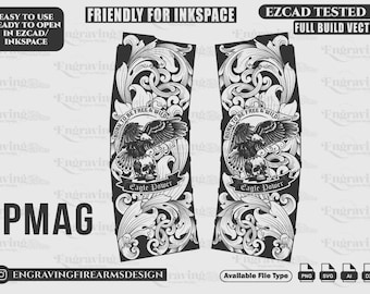 PMAG Scrolling Design Svg,lasercut,laserengraving,fiberlaser,engravingfiles,laserpattern,engravingdesign,engravingpattern,metalart