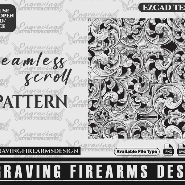 Engraving Firearms Design Seamless Scroll