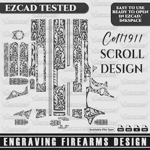 Engraving Firearms Design Colt 1911 Scroll Design