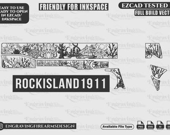 Rockisland1911 Nautisches Thema Design, Lasercut, Lasergravur, Faserlaser, Muster,