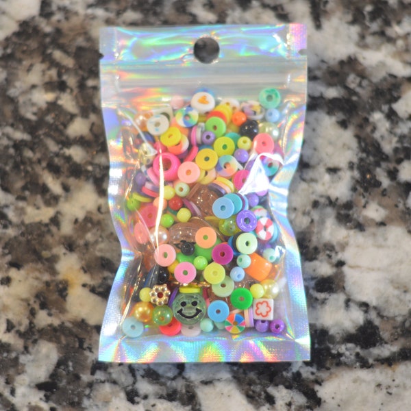 1 Bag of Rainbow Bead Confetti