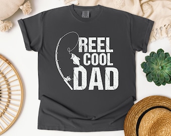 Comfort Colors®-shirthaspel Cool papa-shirt papa cadeau voor hem Verjaardagscadeau papa cadeaus voor echtgenoot Vissenshirt Vissencadeaus Vaderdagshirt