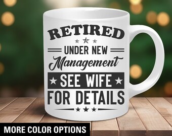 Lustige Ruhestand Kaffeetasse: 'Under New Lineage' Geschenk